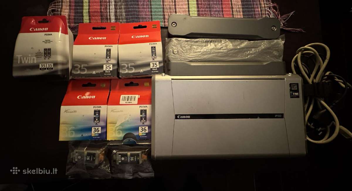 Canon ip100 nešiojamas spauzdintuvas