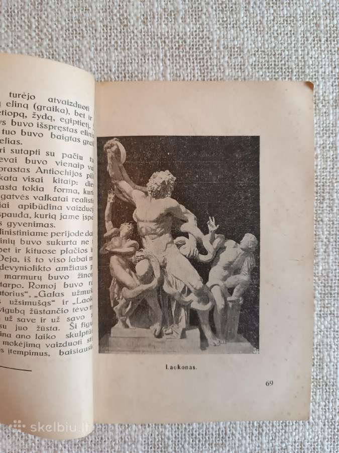 Sena knyga Ign.šlapelis Meno istorijos 1930m. - nuotraukos Nr. 4