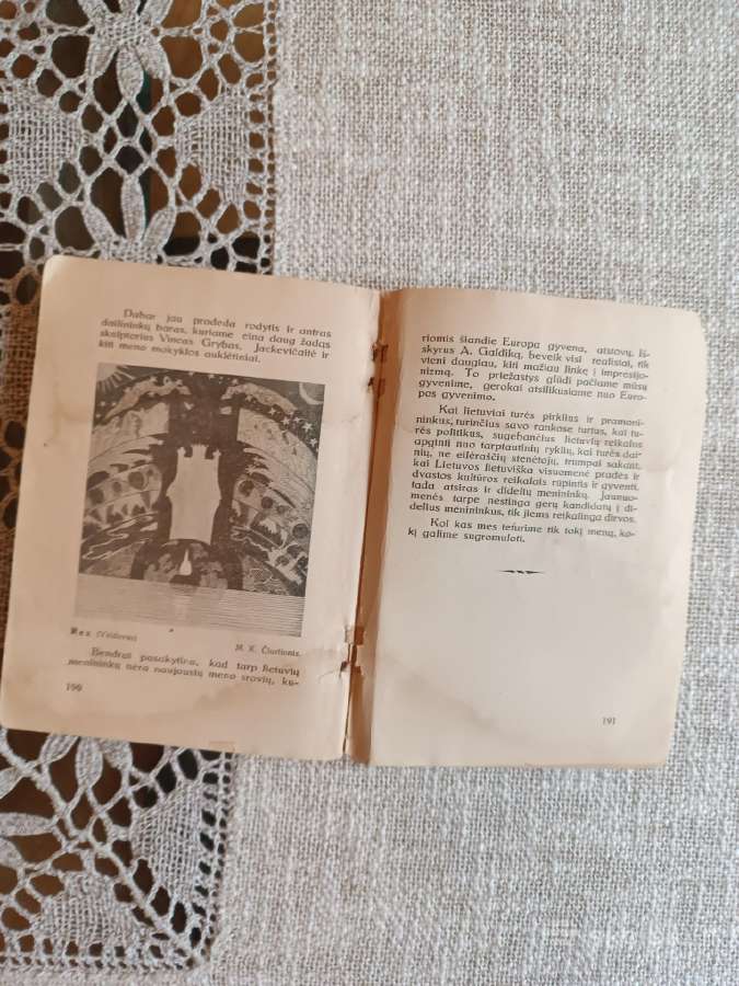 Sena knyga Ign.šlapelis Meno istorijos 1930m. - nuotraukos Nr. 6