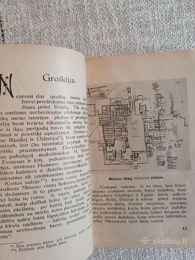 Sena knyga Ign.šlapelis Meno istorijos 1930m. - nuotraukos Nr. 9