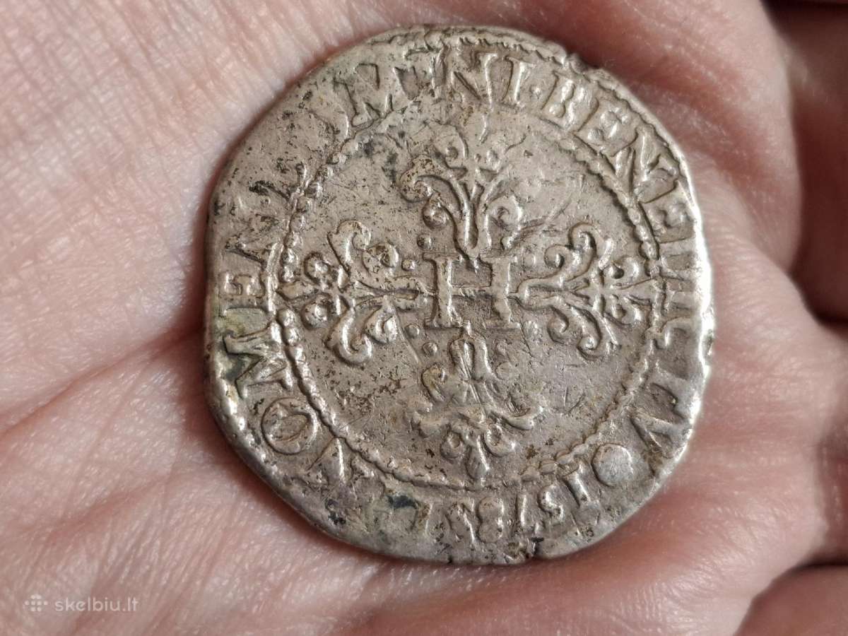 Prancūzija 1 frankas 1578 sidabras