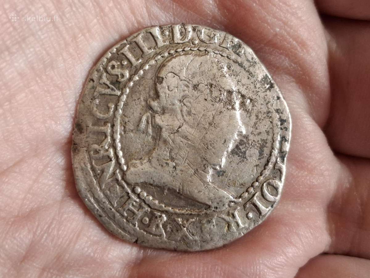 Prancūzija 1 frankas 1578 sidabras - nuotraukos Nr. 2