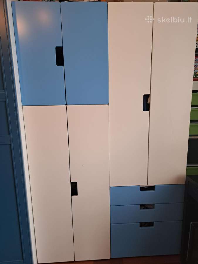 Vaikiška Ikea Platsa/smastad spinta ir žaislų dėžė