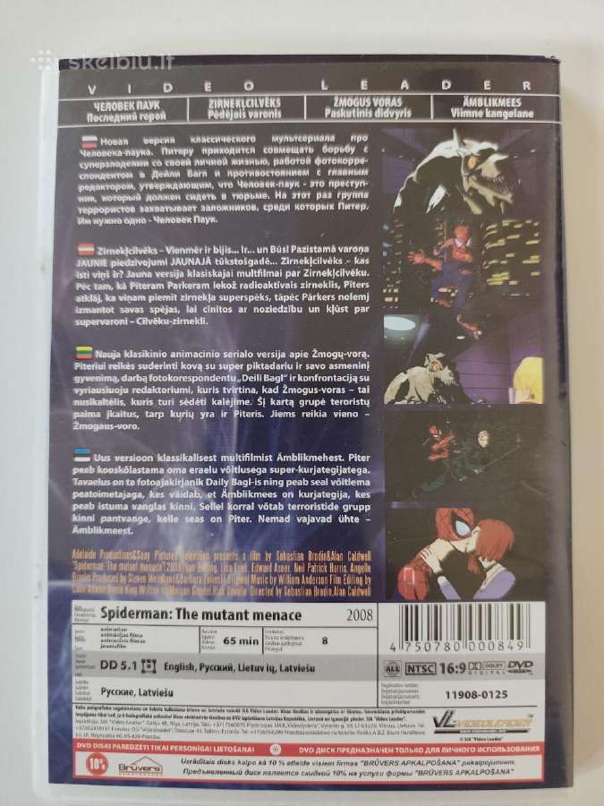 Spider-man Dvd kolekcija animuota veiksmo klasika - nuotraukos Nr. 6