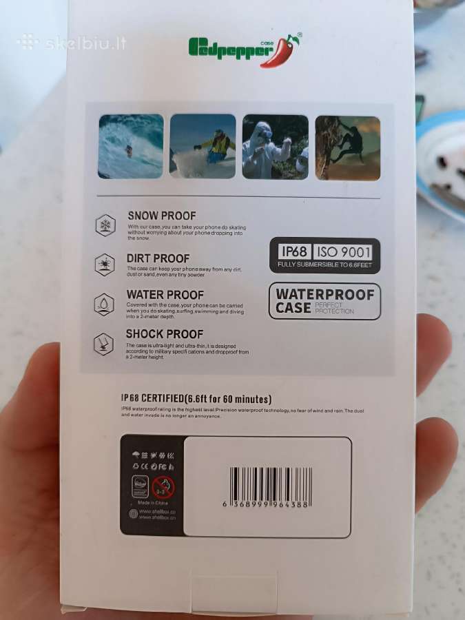 Waterproof (ip68) iPhone 12 Pro max dekliukas