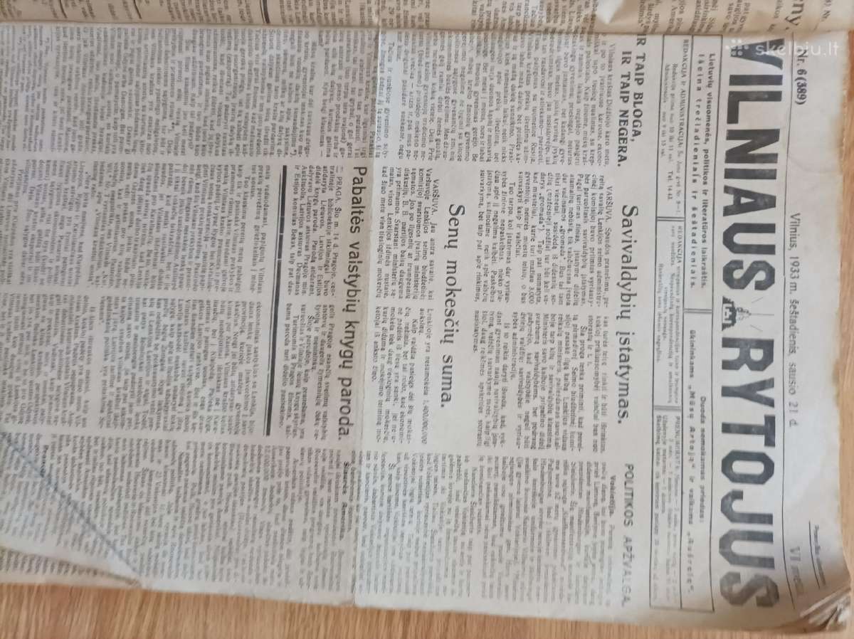 Antikvariniai laikraščiai - nuotraukos Nr. 4