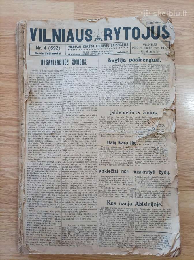 Antikvariniai laikraščiai - nuotraukos Nr. 5