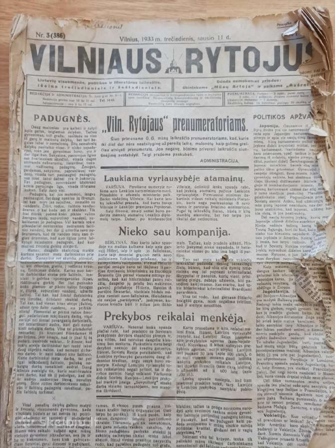 Antikvariniai laikraščiai - nuotraukos Nr. 6