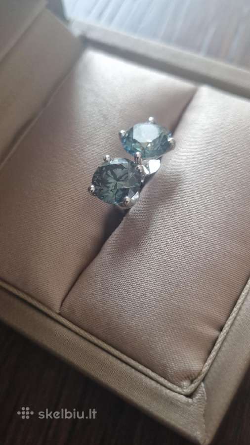 Aukso(14k) auskarai su 4.0ct briliantais - nuotraukos Nr. 4