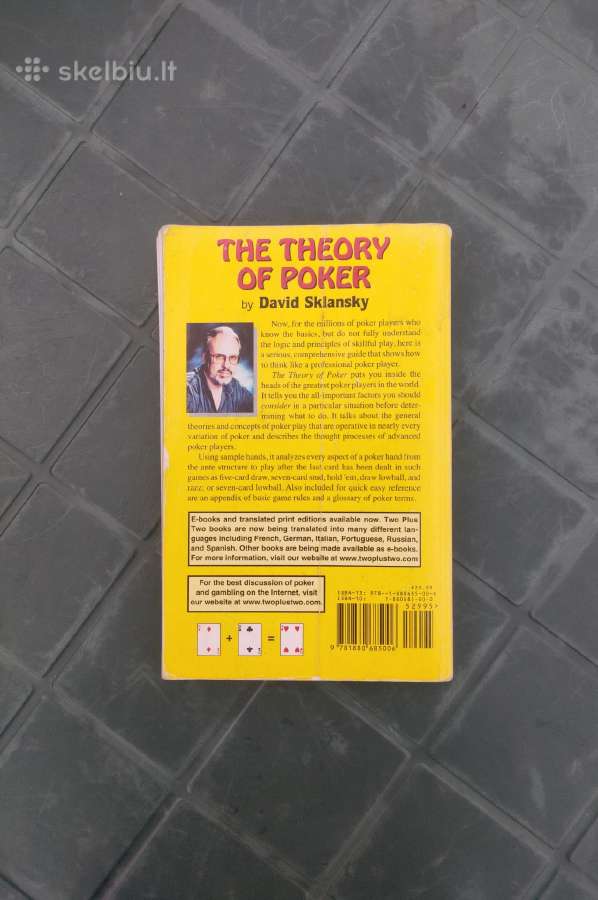 Pokerio knyga The Theory of Poker pagal Sklansky - nuotraukos Nr. 2