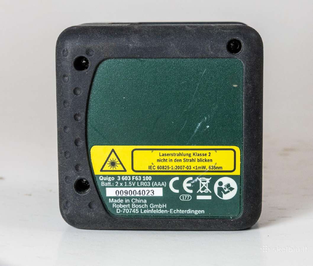 Lazeris Bosch Quigo 3 603 F63 100 - nuotraukos Nr. 2