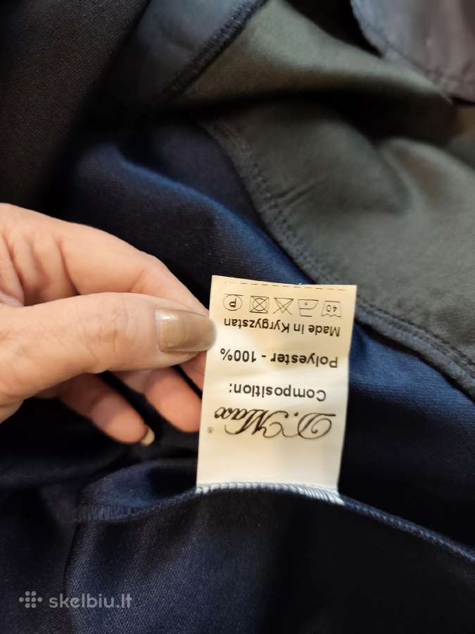 60 dyd. mėlyna suknelė 3/4 rankovėmis su kišenėmis - nuotraukos Nr. 10