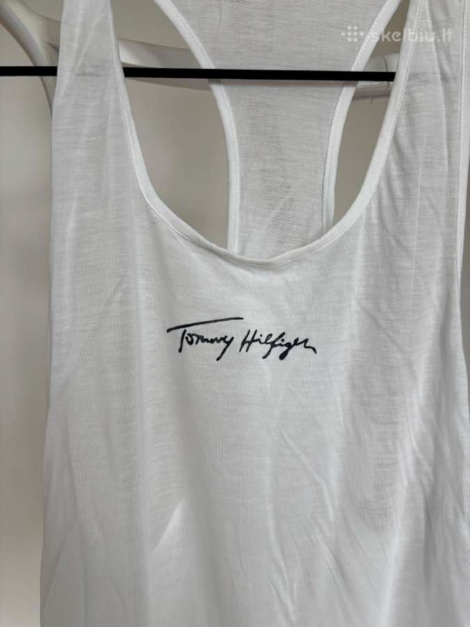 Balti marškinėliai Tommy Hilfiger be rankovių, S - nuotraukos Nr. 5