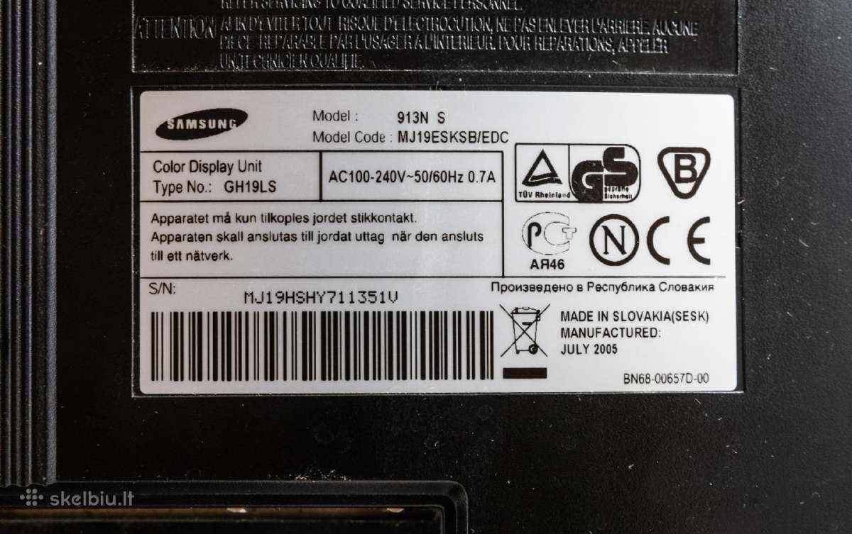 Monitorius Samsung 913n S - nuotraukos Nr. 2