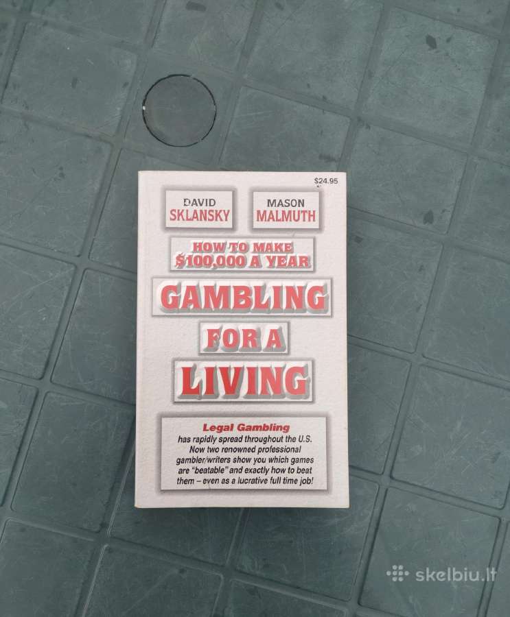 Pokerio knyga Gambling for a living . David Sklans