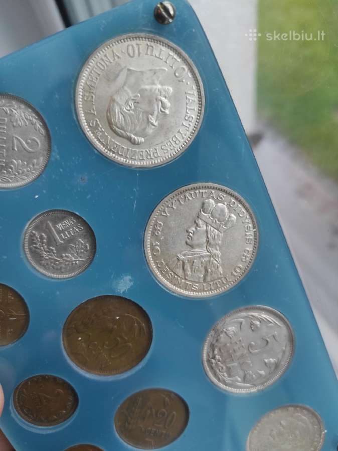 Tarpukario Lietuvos Litai monetos pilna kolekcija. - nuotraukos Nr. 3