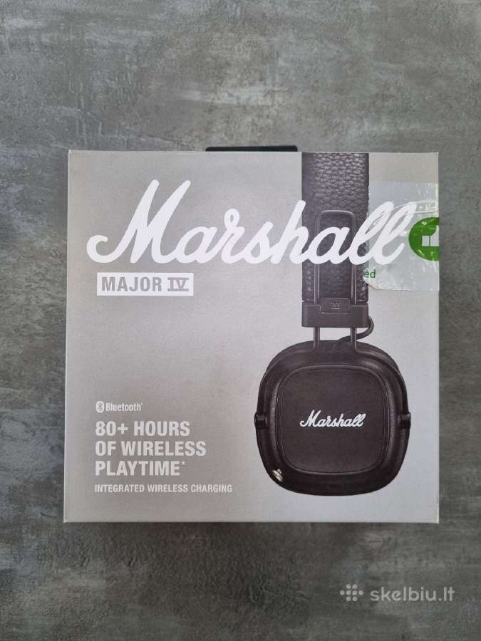 Naujos belaidės ausinės Marshall Major Iv Bt