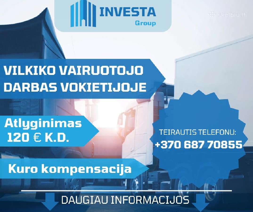 Darbas su tentu CE kat. Vokietijoje