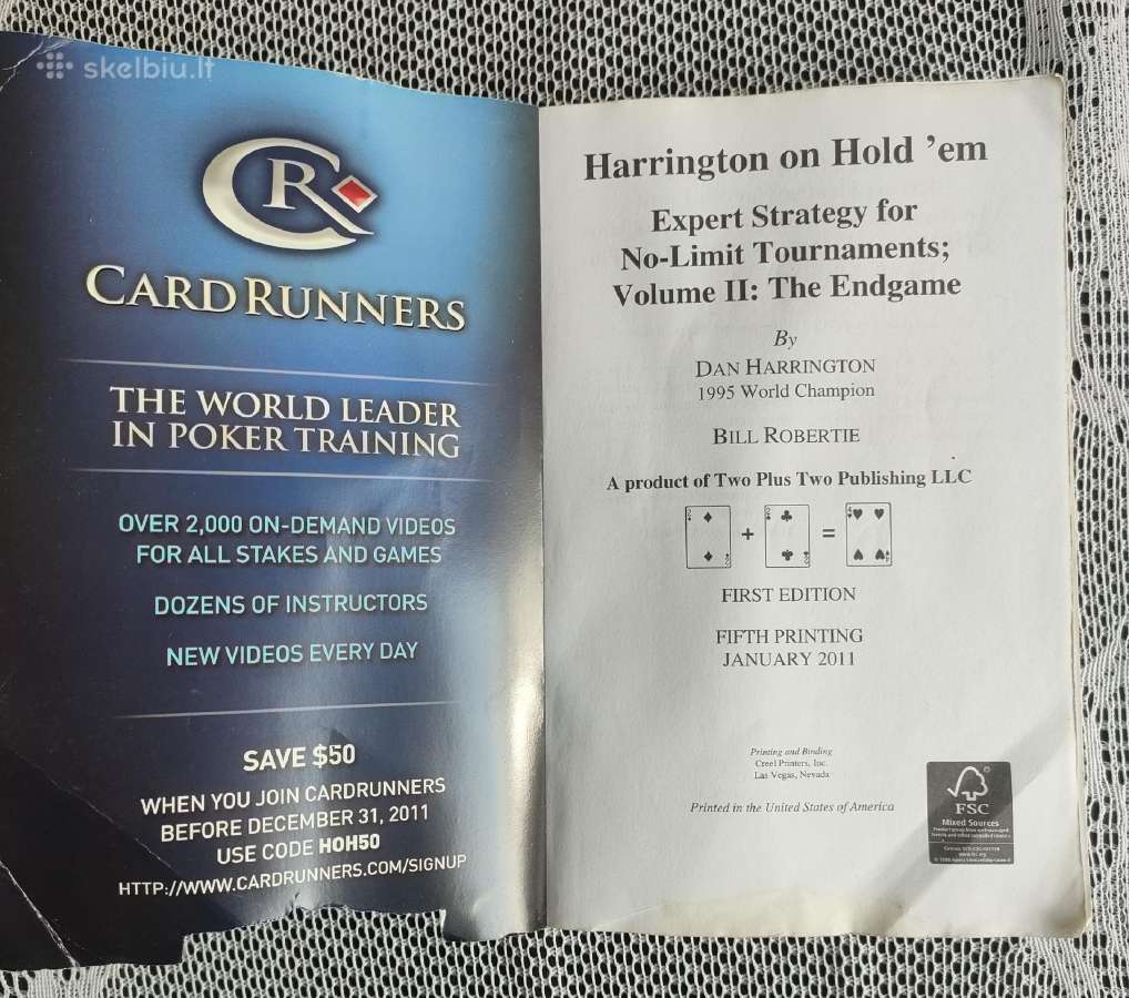 Pokerio knyga "Harrington on Hold em Volume 2" - nuotraukos Nr. 4