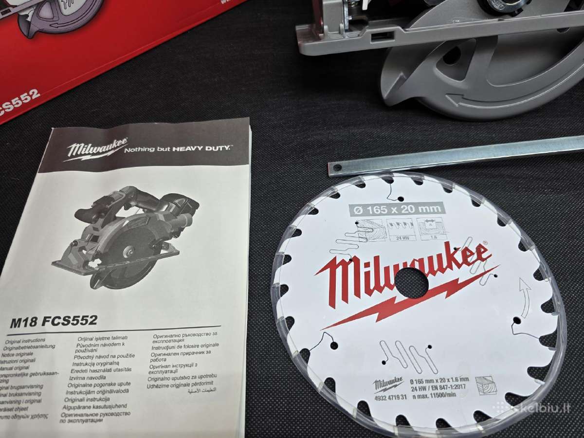 Milwaukee Diskiniai Pjūklai M12 Ir M18 Garanti - nuotraukos Nr. 9