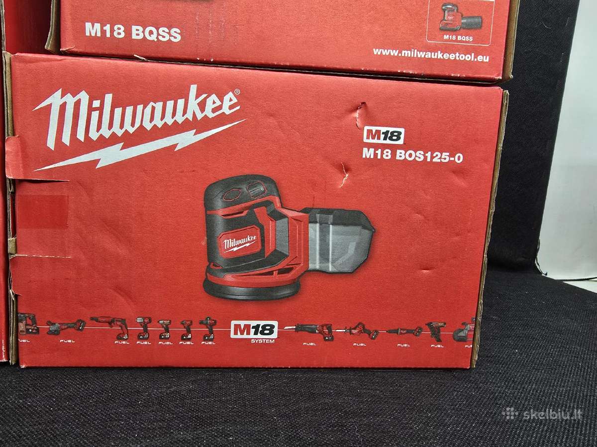 Milwaukee akumuliatoriniai ekscentriniai slifuokli - nuotraukos Nr. 4