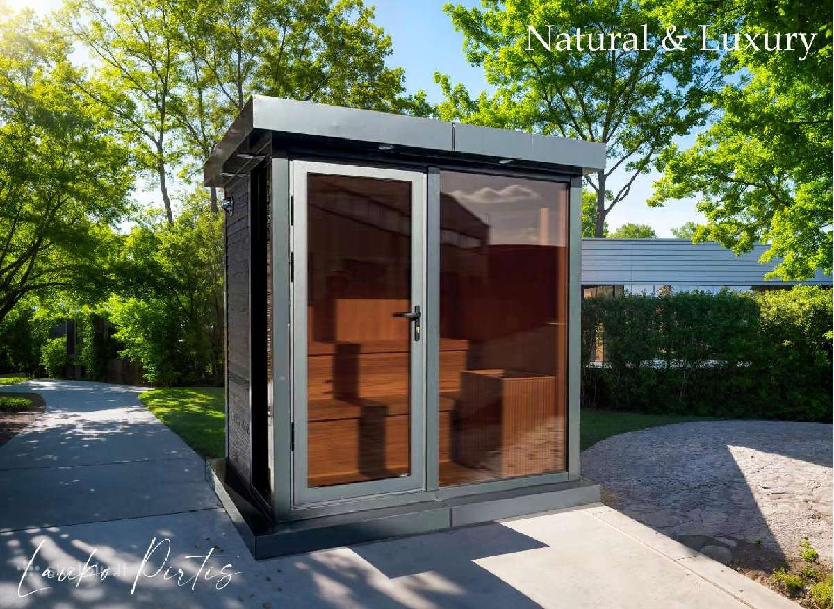 Premium kedro ir aliuminio pirtis Tik 3700 Eur