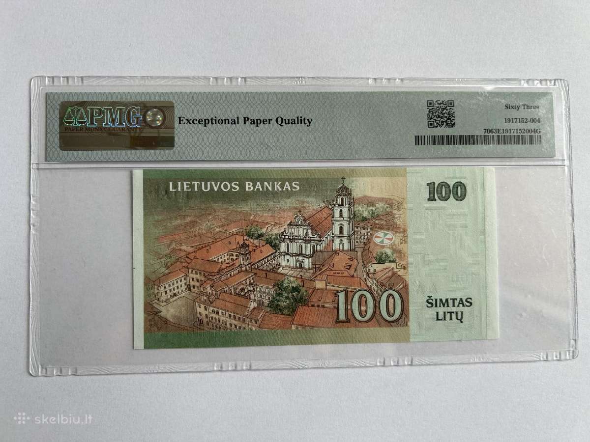 100 Litų Pmg63 - nuotraukos Nr. 2