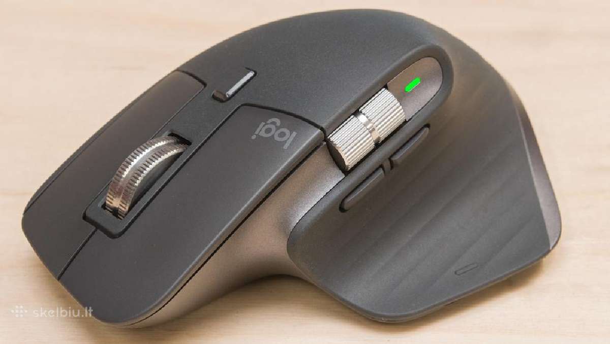 Logitech mx master 3s geros būklės be priedų