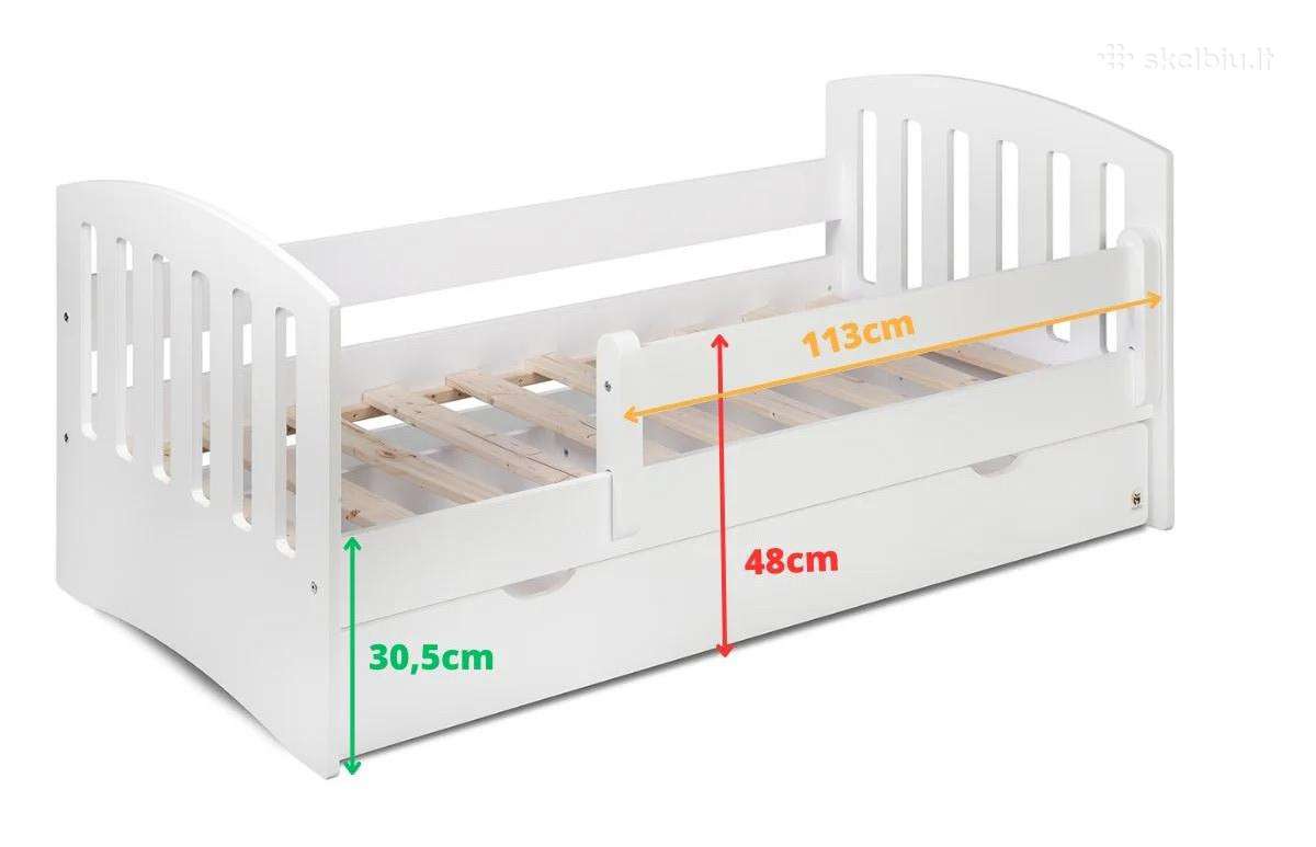 Puikios būklės Yappy Kids lova su Lonas čiužiniu - nuotraukos Nr. 12