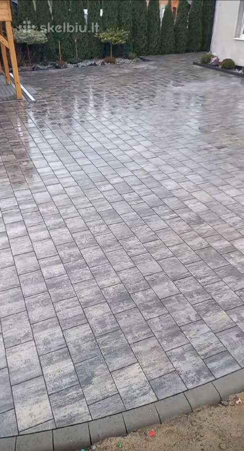 Kokybiškas trinkelių klojimas - nuotraukos Nr. 31