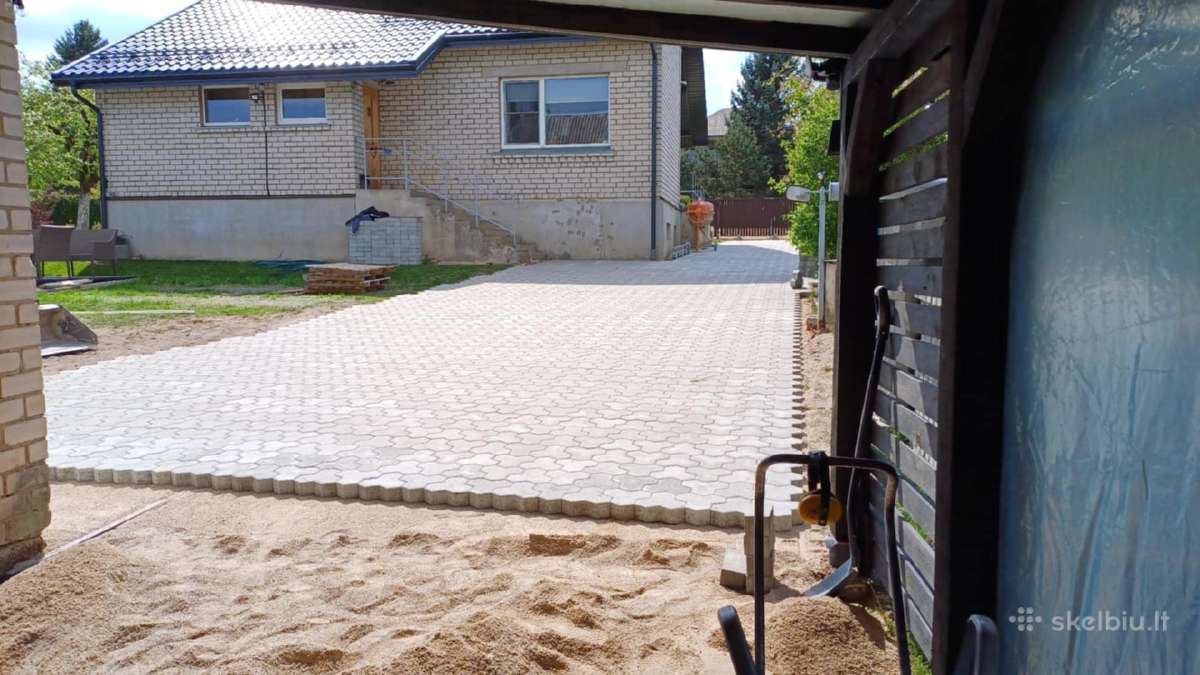 Kokybiškas trinkelių klojimas - nuotraukos Nr. 33