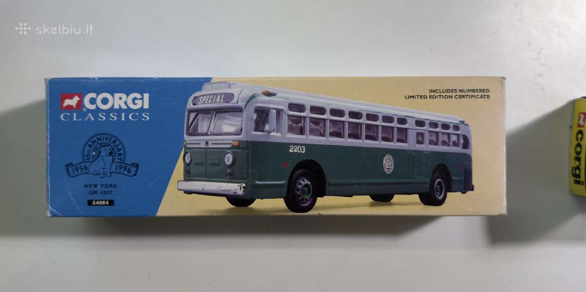 Kolekcinis Corgi Gm 4507 Niujorko autobusas