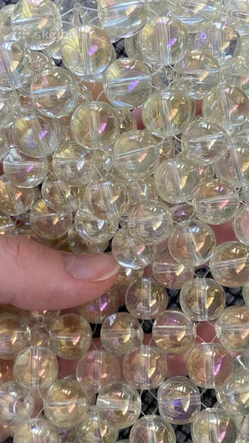 Nauji stikliniai karoliukai, skersmuo 12mm - nuotraukos Nr. 2