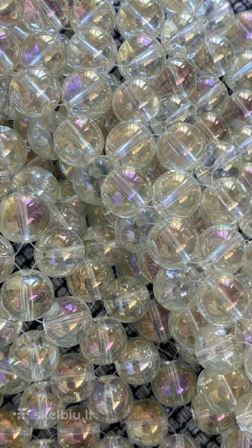 Nauji stikliniai karoliukai, skersmuo 12mm - nuotraukos Nr. 9