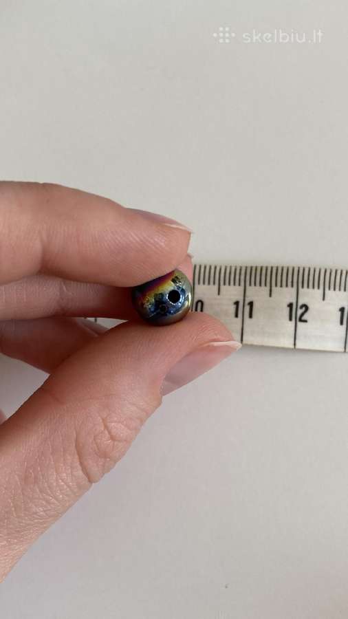 Margi spalvingi karoliukai, skersmuo 10mm, 500 vnt - nuotraukos Nr. 4
