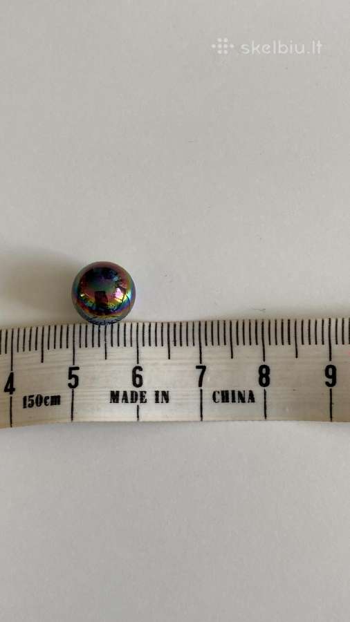 Margi spalvingi karoliukai, skersmuo 10mm, 500 vnt - nuotraukos Nr. 5