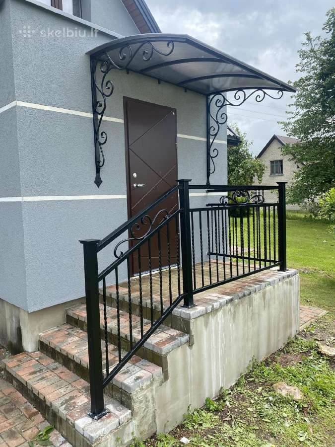 Metalinių turėklų gamyba.stogeliai, durys. - nuotraukos Nr. 3