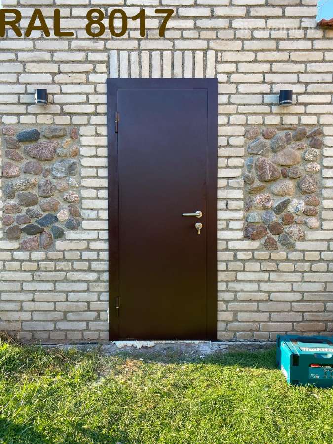 Metalinių turėklų gamyba.stogeliai, durys. - nuotraukos Nr. 20