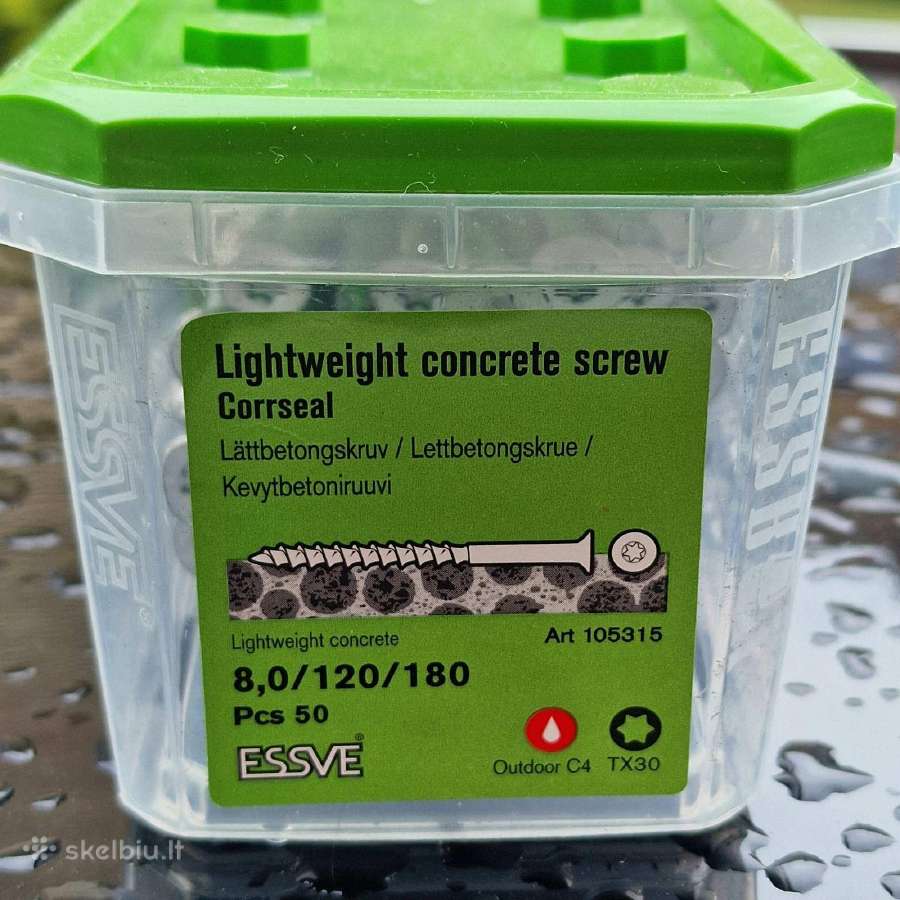 Parduodu varžtus Essve Corrseal 8.0/120/180 - nuotraukos Nr. 2