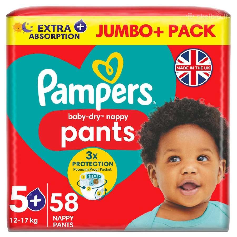 Sauskelnės Pampers ir kitokios iš Anglijos - nuotraukos Nr. 3