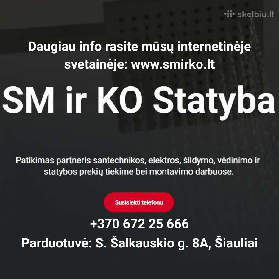 Santechnika. Santechnikos prekės Šiauliuose - nuotraukos Nr. 24