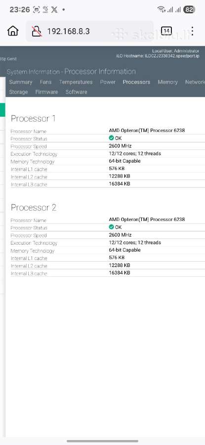 Serveriai Hp Dl380 Gen9 2xe5-2699v4, Dl360p G8 - nuotraukos Nr. 26