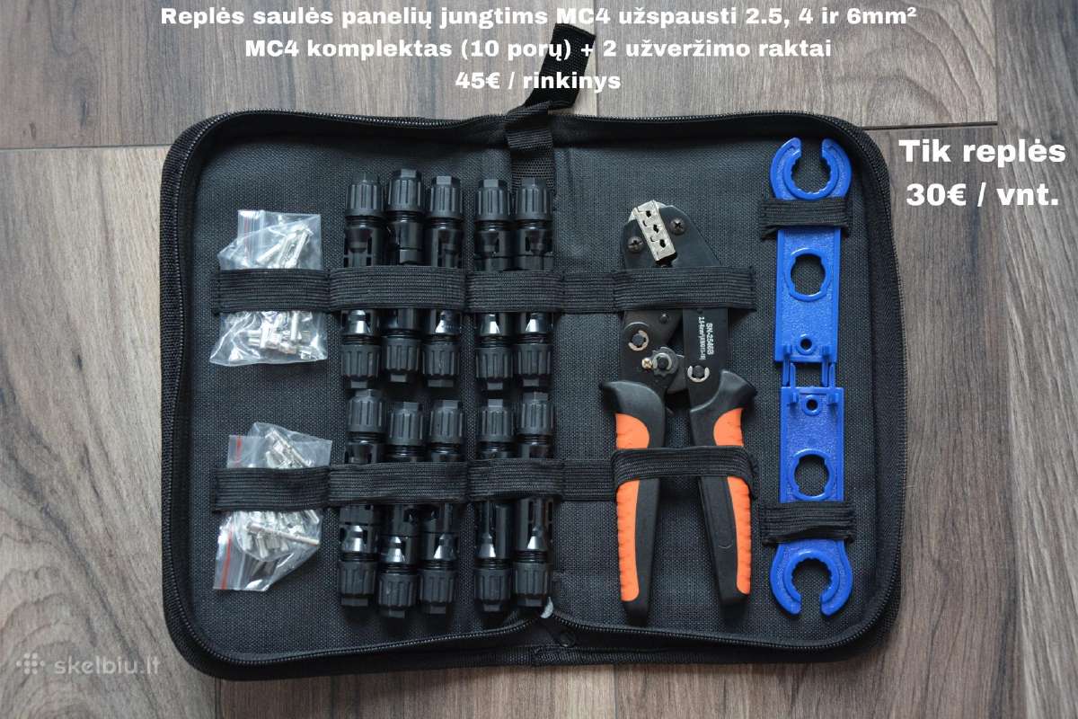 Inverteris, kabelis, replės, jungtys - nuotraukos Nr. 3