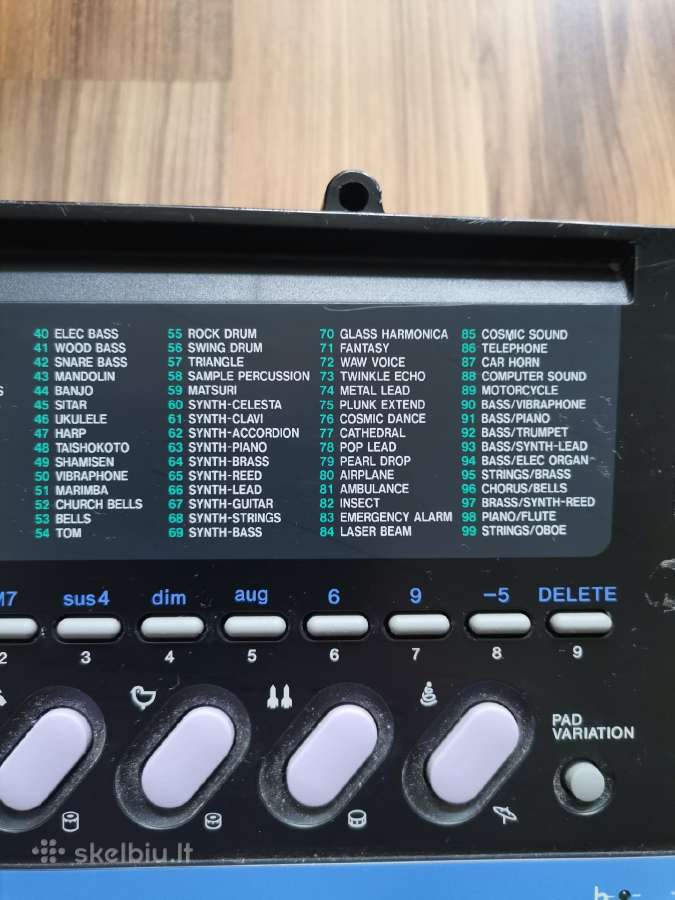 Sintezatorius Casio - nuotraukos Nr. 5