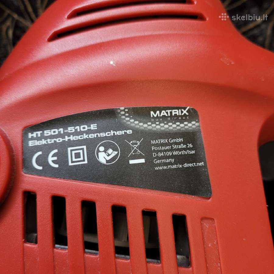 Naujos elektrinės gyvatvorių žirklės Matrix - nuotraukos Nr. 2