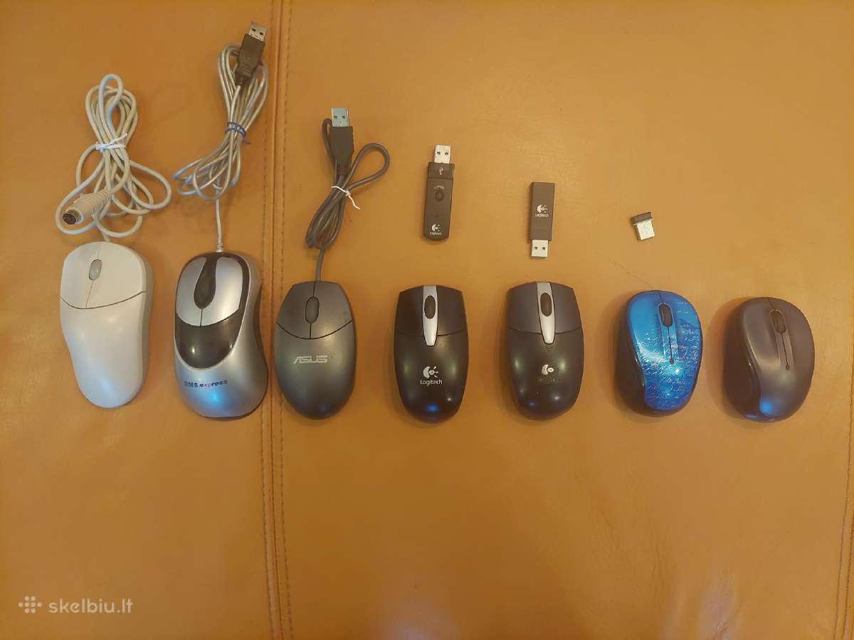 Naudotos pelės Logitech, Asus