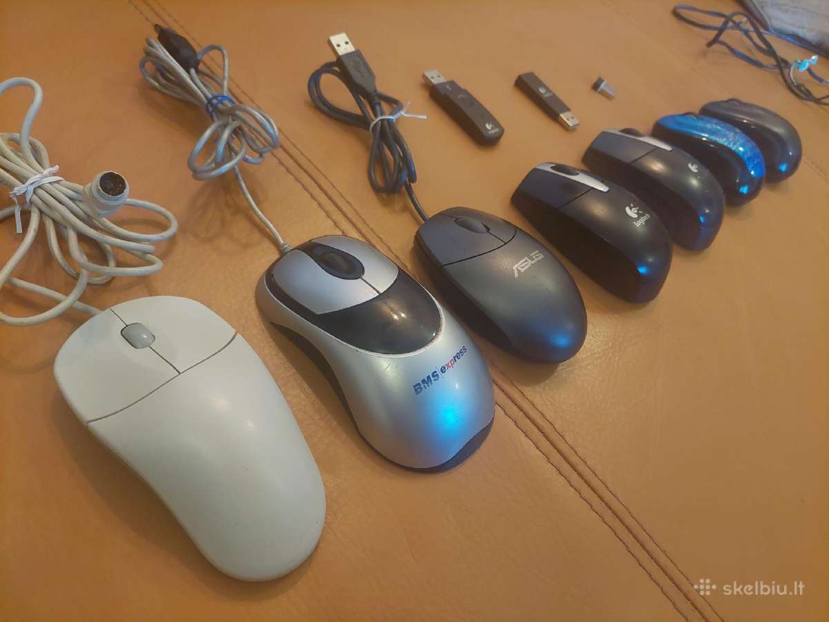 Naudotos pelės Logitech, Asus - nuotraukos Nr. 2