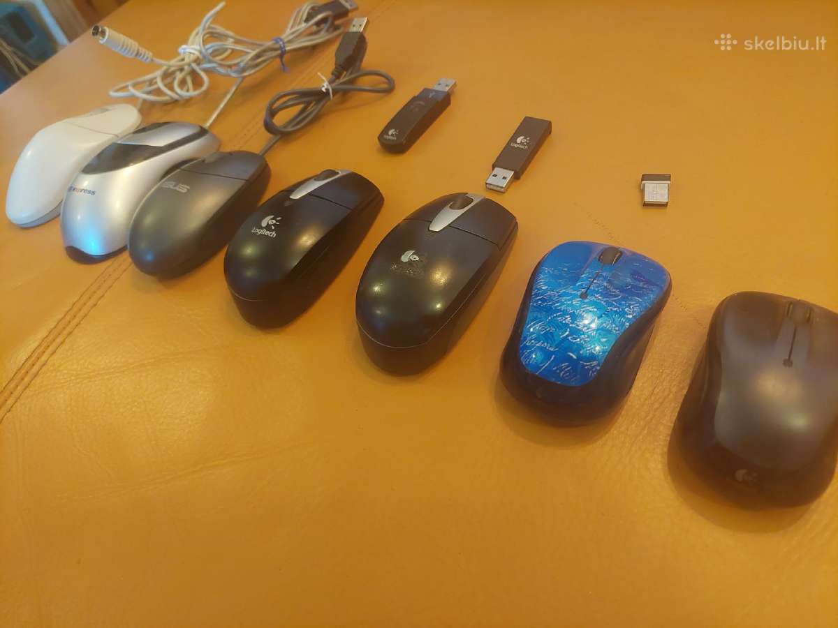 Naudotos pelės Logitech, Asus - nuotraukos Nr. 3