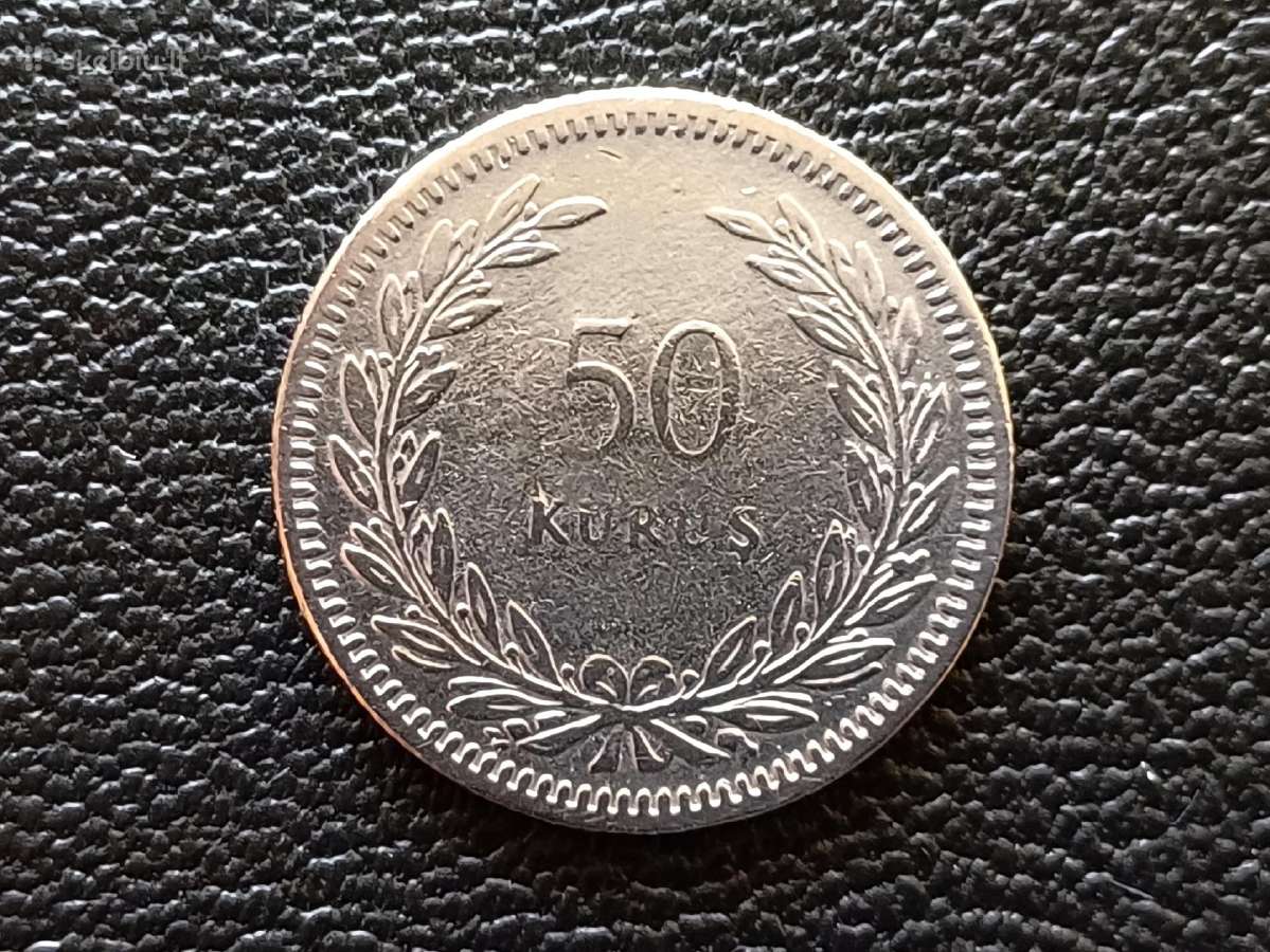 (305) 50 kurušų 1947m. Turkija sidabras