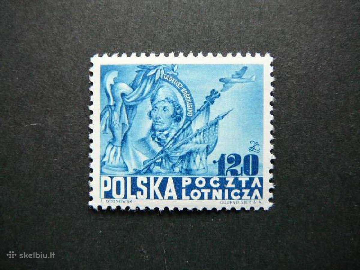 T. Kostiuska Lektuvai Lenkija 1948 lk517s